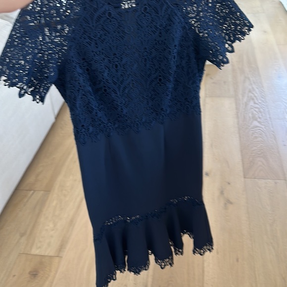 Jonathan Simkai blue dress with beautiful flare at bottom. - Picture 3 of 4